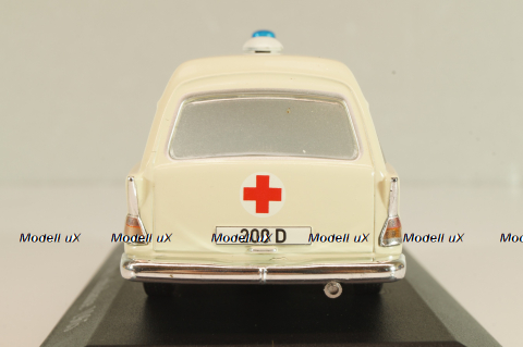 Mercedes-Benz 200 (W110) Binz, Ambulance 1965, MBOMS067, beige, Altaya, Mercedes-Benz Offizielle Modell Sammlung #67, 1:43