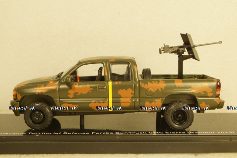 GMC Sierra Ukraine Territorial Forces Gun Truck (Bahmut 2022), TruckTyr 1:43