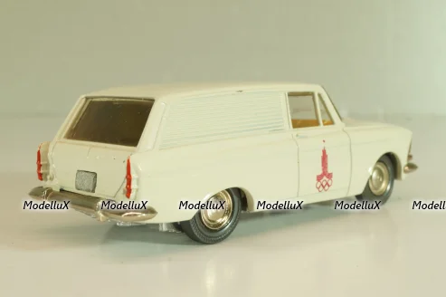 Москвич-433 А5, белый, Сентябрь 1978г., Олимпиада 80, капот 3 зажима,Тантал/Радон 1:43 Новая