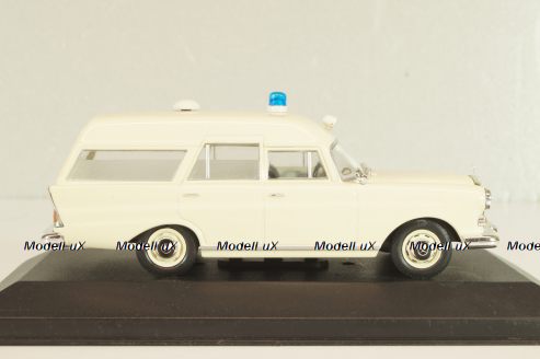 Mercedes-Benz 200 (W110) Binz, Ambulance 1965, MBOMS067, beige, Altaya, Mercedes-Benz Offizielle Modell Sammlung #67, 1:43