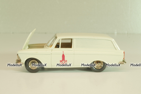 Москвич-433 А5, белый, Сентябрь 1978г., Олимпиада 80, капот 3 зажима,Тантал/Радон 1:43 Новая