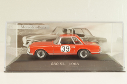 Mercedes-Benz 230 SL (W113) 1963, #39 Winner Rally Spa-Sofia-Liège 1963, red, MBOMS072, Mercedes-Benz-Offizielle Modell-Sammlung #72, Altaya 1:43