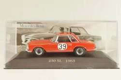 Mercedes-Benz 230 SL (W113) 1963, #39 Winner Rally Spa-Sofia-Liège 1963, red, MBOMS072, Mercedes-Benz-Offizielle Modell-Sammlung #72, Altaya 1:43