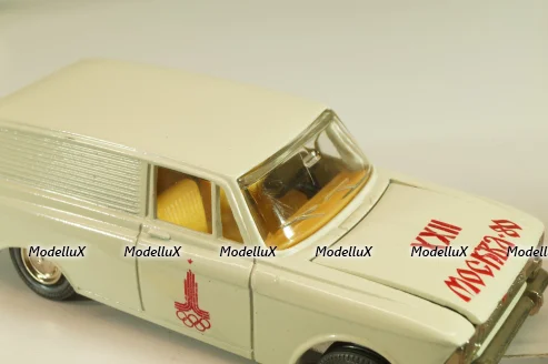 Москвич-433 А5, белый, Сентябрь 1978г., Олимпиада 80, капот 3 зажима,Тантал/Радон 1:43 Новая