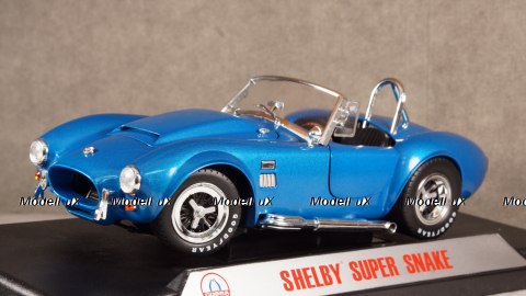 Shelby Cobra 427 Super Snake Year 1966 blue, Shelby Collectibles 1:18