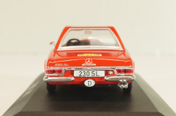 Mercedes-Benz 230 SL (W113) 1963, #39 Winner Rally Spa-Sofia-Liège 1963, red, MBOMS072, Mercedes-Benz-Offizielle Modell-Sammlung #72, Altaya 1:43