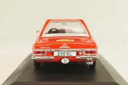 Mercedes-Benz 230 SL (W113) 1963, #39 Winner Rally Spa-Sofia-Liège 1963, red, MBOMS072, Mercedes-Benz-Offizielle Modell-Sammlung #72, Altaya 1:43