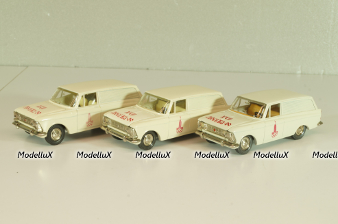 Москвич-433 А5, белый, Сентябрь 1978г., Олимпиада 80, капот 3 зажима,Тантал/Радон 1:43 Новая