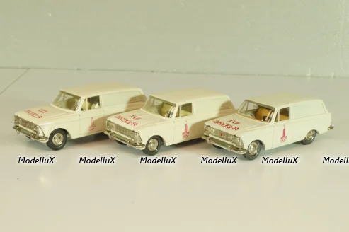 Москвич-433 А5, белый, Сентябрь 1978г., Олимпиада 80, капот 3 зажима,Тантал/Радон 1:43 Новая