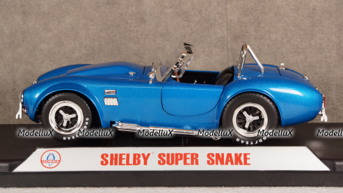 Shelby Cobra 427 Super Snake Year 1966 blue, Shelby Collectibles 1:18
