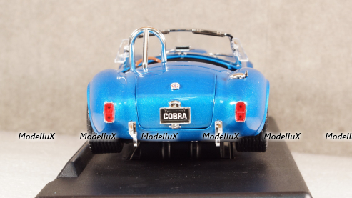 Shelby Cobra 427 Super Snake Year 1966 blue, Shelby Collectibles 1:18