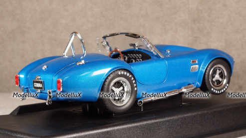 Shelby Cobra 427 Super Snake Year 1966 blue, Shelby Collectibles 1:18