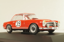 Mercedes-Benz 230 SL (W113) 1963, #39 Winner Rally Spa-Sofia-Liège 1963, red, MBOMS072, Mercedes-Benz-Offizielle Modell-Sammlung #72, Altaya 1:43