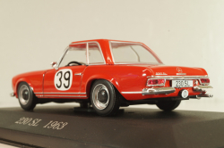 Mercedes-Benz 230 SL (W113) 1963, #39 Winner Rally Spa-Sofia-Liège 1963, red, MBOMS072, Mercedes-Benz-Offizielle Modell-Sammlung #72, Altaya 1:43
