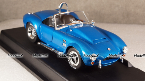 Shelby Cobra 427 Super Snake Year 1966 blue, Shelby Collectibles 1:18