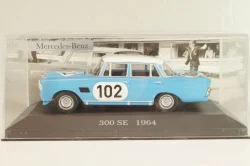 Mercedes-Benz 300 SE (W120) #102 Winner 24h Spa 1964, blue/white, MBOMS074, Mercedes-Benz-Offizielle Modell-Sammlung #74, Altaya 1:43 Уценка!