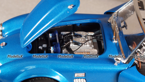Shelby Cobra 427 Super Snake Year 1966 blue, Shelby Collectibles 1:18