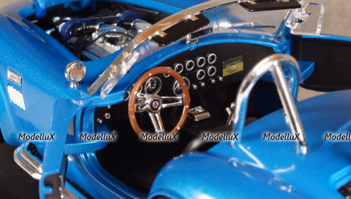 Shelby Cobra 427 Super Snake Year 1966 blue, Shelby Collectibles 1:18