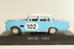 Mercedes-Benz 300 SE (W120) #102 Winner 24h Spa 1964, blue/white, MBOMS074, Mercedes-Benz-Offizielle Modell-Sammlung #74, Altaya 1:43 Уценка!