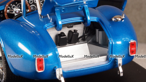 Shelby Cobra 427 Super Snake Year 1966 blue, Shelby Collectibles 1:18