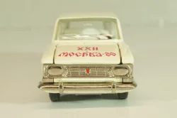 Москвич-427 А4, белый, Июль 197.г., Олимпиада 80, капот 2 зажима, Тантал/Радон 1:43 Новая