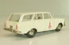 Москвич-427 А4, белый, Июль 197.г., Олимпиада 80, капот 2 зажима, Тантал/Радон 1:43 Новая