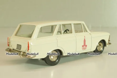 Москвич-427 А4, белый, Июль 197.г., Олимпиада 80, капот 2 зажима, Тантал/Радон 1:43 Новая
