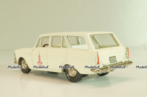 Москвич-427 А4, белый, Июль 197.г., Олимпиада 80, капот 2 зажима, Тантал/Радон 1:43 Новая