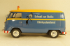 Volkswagen T1b panel van customer service blue/yellow, 450048400, Schuco 1:18