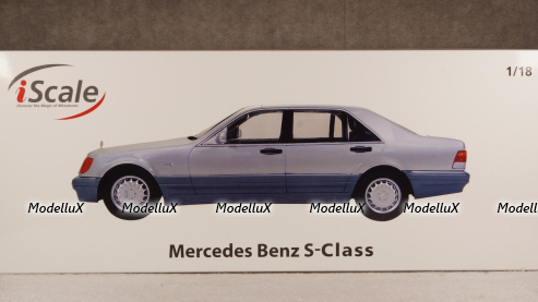 Mercedes S500 W140 1994 silver, iScale 1:18