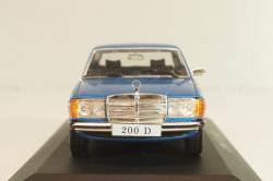 Mercedes-Benz 200 (W123) 1976, blue, MBOMS027, Mercedes-Benz Offizielle Modell-Sammlung #27, Altaya 1:43