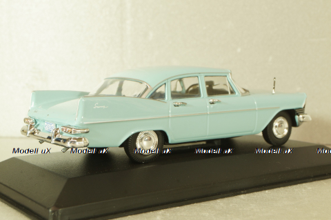 Plymouth Savoy Sedan 1959, blue, WB289, WhiteBox 1:43