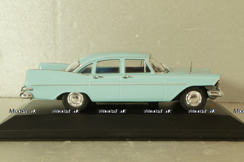 Plymouth Savoy Sedan 1959, blue, WB289, WhiteBox 1:43