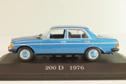 Mercedes-Benz 200 (W123) 1976, blue, MBOMS027, Mercedes-Benz Offizielle Modell-Sammlung #27, Altaya 1:43
