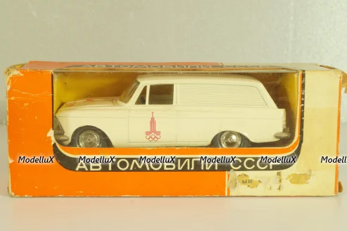 Москвич-434 А6, кремовый, Олимпиада 80, капот 2 зажима,Тантал/Радон 1:43 Новый