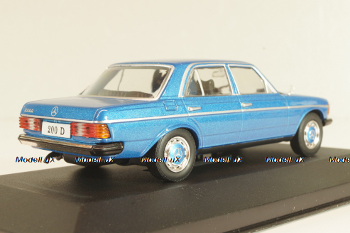 Mercedes-Benz 200 (W123) 1976, blue, MBOMS027, Mercedes-Benz Offizielle Modell-Sammlung #27, Altaya 1:43