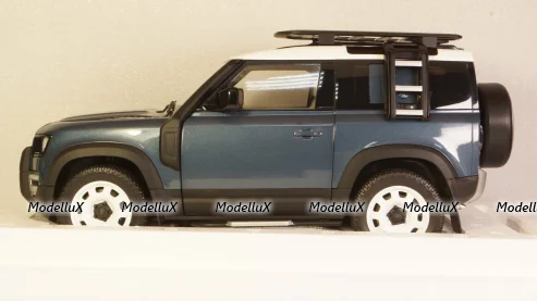 Land Rover Defender 90 2020 tasman blue, Almost Real 1:18