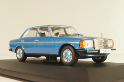 Mercedes-Benz 200 (W123) 1976, blue, MBOMS027, Mercedes-Benz Offizielle Modell-Sammlung #27, Altaya 1:43