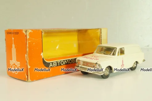 Москвич-434 А6, кремовый, Олимпиада 80, капот 2 зажима,Тантал/Радон 1:43 Новый