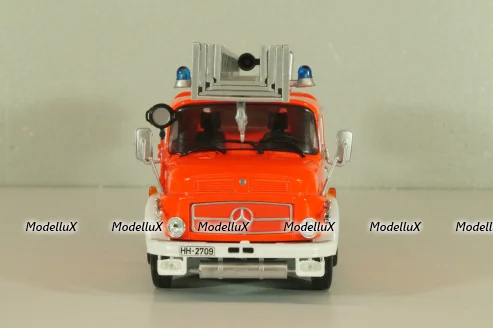 Mercedes L1519 DLK30 Metz, fire engine Scala, Germany 1966, Pompieri Italy collection #14, Altaya 1:43