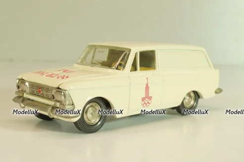 Москвич-434 А6, кремовый, Олимпиада 80, капот 2 зажима,Тантал/Радон 1:43 Новый
