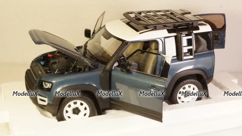 Land Rover Defender 90 2020 tasman blue, Almost Real 1:18