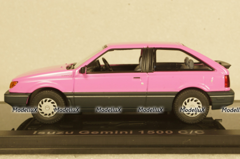 Isuzu Gemini 1500 C/C, pink/black 1987, Norev 1:43