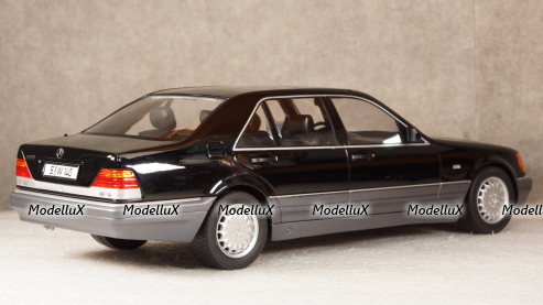Mercedes S500 W140 1994 black, iScale 1:18