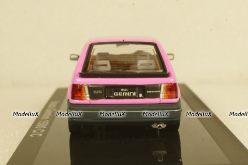Isuzu Gemini 1500 C/C, pink/black 1987, Norev 1:43