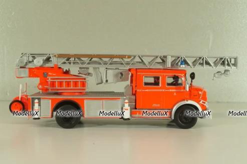 Mercedes L1519 DLK30 Metz, fire engine Scala, Germany 1966, Pompieri Italy collection #14, Altaya 1:43