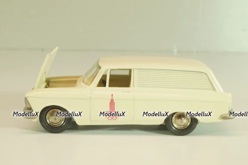 Москвич-434 А6, кремовый, Олимпиада 80, капот 2 зажима,Тантал/Радон 1:43 Новый
