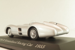 Mercedes-Benz W196 R Streamlined Racing Car 1955, silver, MBOMS070, Mercedes-Benz-Offizielle Modell-Sammlung #70, Altaya 1:43 
