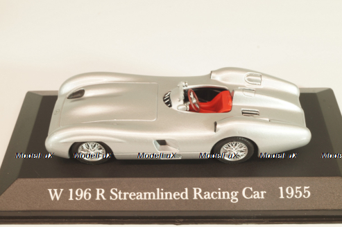 Mercedes-Benz W196 R Streamlined Racing Car 1955, silver, MBOMS070, Mercedes-Benz-Offizielle Modell-Sammlung #70, Altaya 1:43 