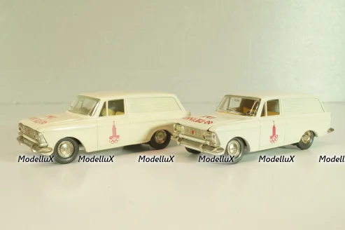 Москвич-434 А6, кремовый, Олимпиада 80, капот 2 зажима,Тантал/Радон 1:43 Новый